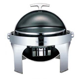 英峰 YFL03-1 L型镀铬球顶全翻盖宴会餐炉 自助餐炉